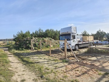 Ogrodzenie tymczasowe, leśne, budowlane