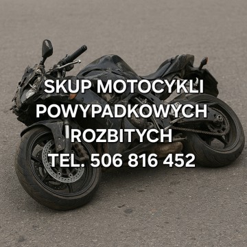 SKUP MOTOCYKLI POWYPADKOWYCH PO WYPADKU ROZBITYCH USZKODZONY