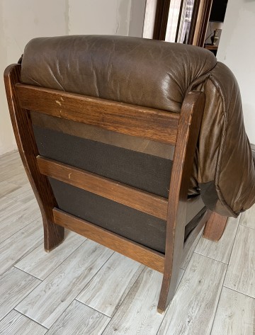 Tanio sprzedam wypoczynek ze sk&oacute;ry naturalnej