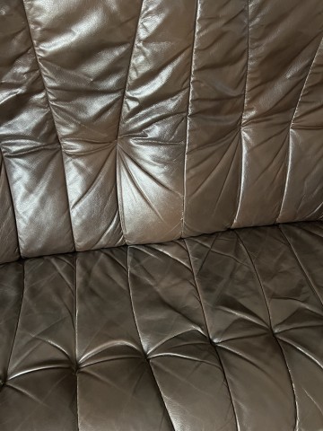 Kanapa trzyosobowa ze skóry naturalnej