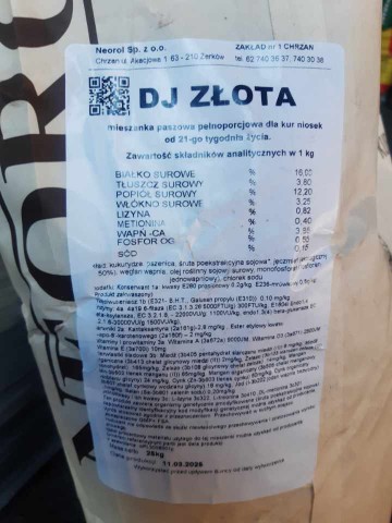 Pasze dla kur niosek