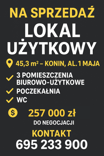 OKAZJA ! Na sprzedaż na parterze lokal  użytkowy/mieszkalny