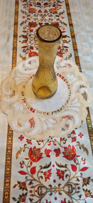 Wazon bursztynowy PRL