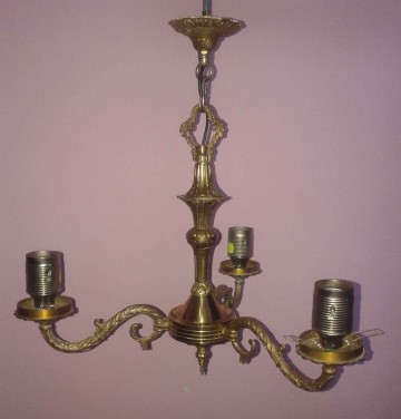 żyrandol mosiężny , nowy