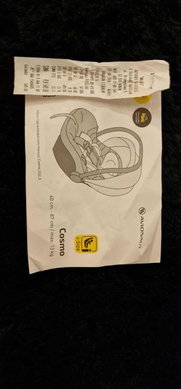 Fotelik cosmo smart z gwarancja