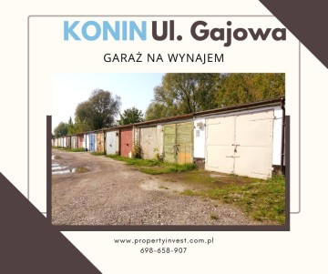 KONIN - WYNAJMĘ GARAŻ