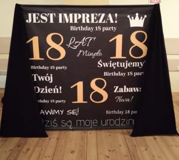 Ścianki imprezowe na winylu