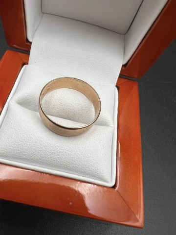 Złota obrączka Pr&oacute;ba 585 Waga: 3.14 g