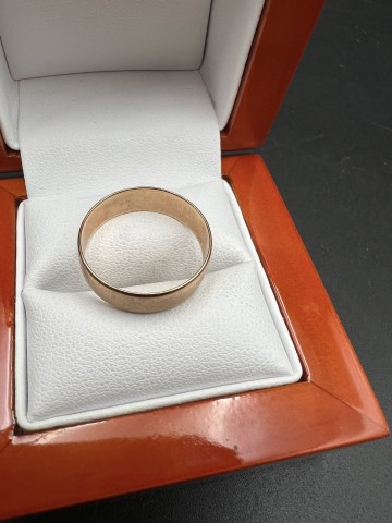 Złota obrączka Pr&oacute;ba 585 Waga: 3.14 g