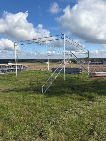 Kratownice ocynkowane i słupy stalowe