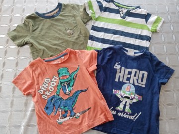 Koszulki z kr&oacute;tkim rękawem, r. 98