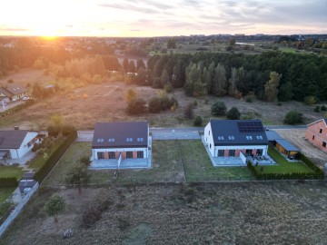 Nowe domy Szczepidło z pompą ciepła, klimatyzacją