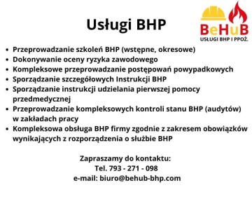 BHP - szkolenia, usługi