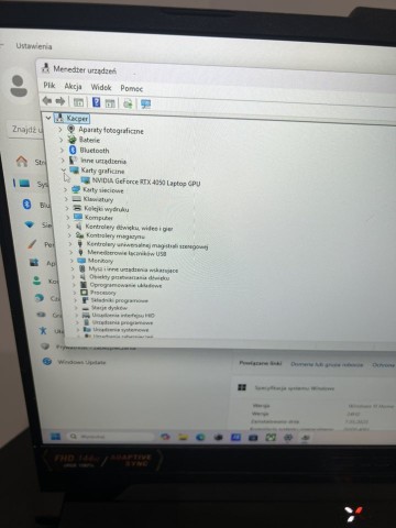 Laptop ASUS TUF Gaming A15 R7-7435HS/16GB/512 RTX4050 + gwar