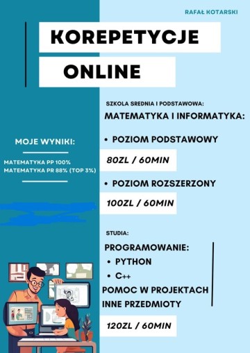Korepetycje - MATEMATYKA, INFORMATYKA