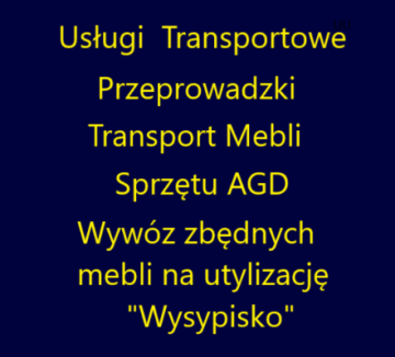Transport Przeprowadzki Taxi Bagażowe tel 536 544 117