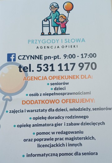 Agencja opieki Przygody i słowa