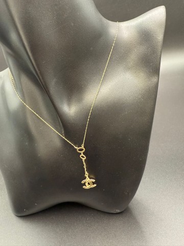 Złoty łańcuszek 14k Pr&oacute;ba 585  Waga: 1.25 g