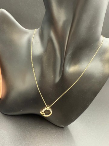 Złoty łańcuszek 14k Pr&oacute;ba 585  Waga: 2.20 g