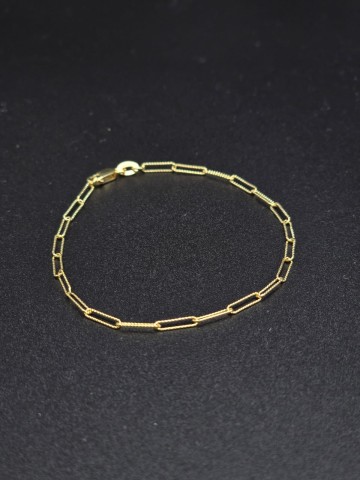 Złota bransoletka 14k Pr&oacute;ba 585 Waga: 1.46 g