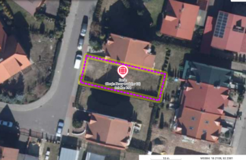 Niższa cena -działka z projektem domu parterowego -Chorzeń