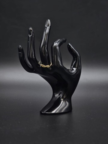 Złoty pierścionek  Pr&oacute;ba 585  Waga: 1.30 gram