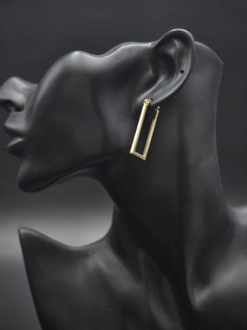 Złote kolczyki Pr&oacute;ba 585  Waga: 2.44 gram