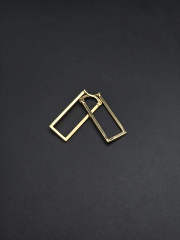 Złote kolczyki Pr&oacute;ba 585  Waga: 2.44 gram