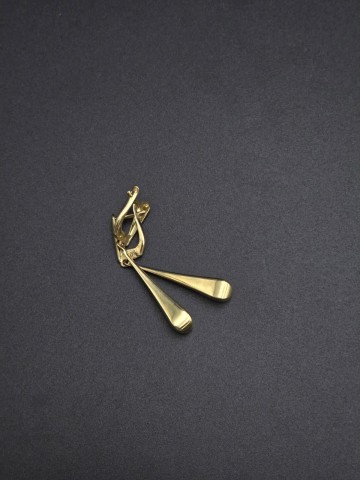 Złote kolczyki Pr&oacute;ba 585  Waga: 3.18 gram