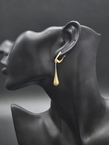 Złote kolczyki Pr&oacute;ba 585  Waga: 3.18 gram