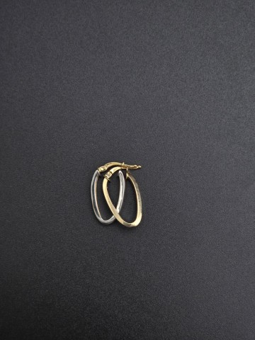 Złote kolczyki Pr&oacute;ba 585  Waga: 1.48 gram