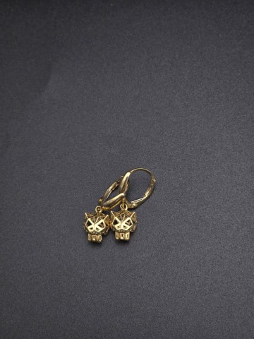 Złote kolczyki Pr&oacute;ba 585  Waga: 2.54 gram