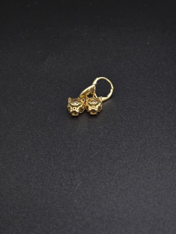 Złote kolczyki Pr&oacute;ba 585  Waga: 2.54 gram