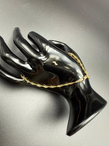 Złota bransoletka  Pr&oacute;ba 585  Waga 2.60 gram