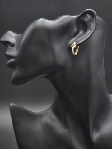 Złote kolczyki Pr&oacute;ba 585  Waga 2.98 gram