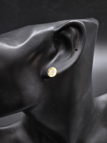 Złote kolczyki Pr&oacute;ba 585  Waga 1.40 gram