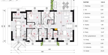 Dom deweloperski z garażem  Słodk&oacute;w k. Turku