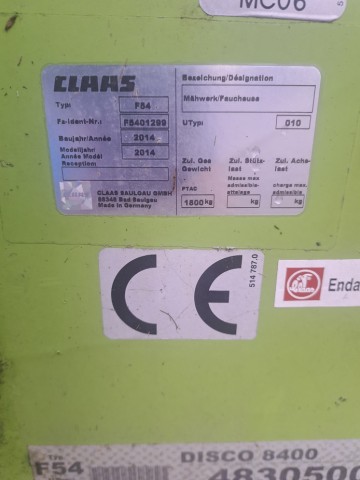 kosiarka dyskowa claas Motyl 2014r