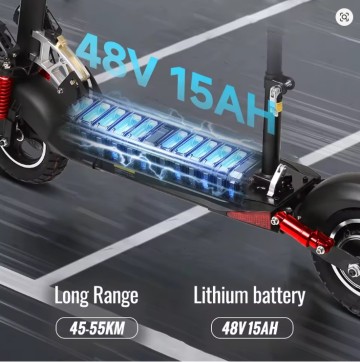 Hulajnoga elektryczna 800W 15Ah 48V zasięg do 55km. Nowa
