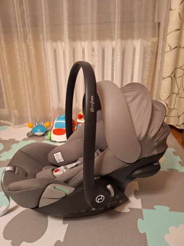 Cybex Cloud G i-Size Lava Grey +adaptery, otulacz, śpiworek