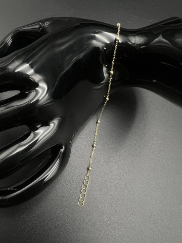 Złota bransoletka  Pr&oacute;ba 585  Waga: 1.41 g