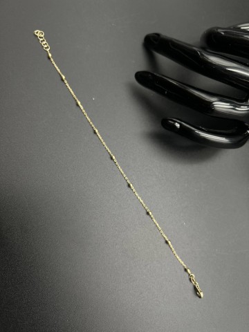 Złota bransoletka  Pr&oacute;ba 585  Waga: 1.41 g