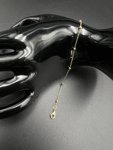 Złota bransoletka  Pr&oacute;ba 585  Waga: 1.41 g