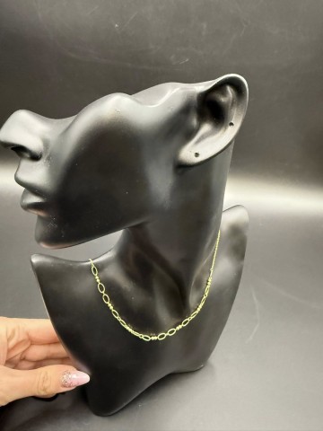 Złoty naszyjnik  Pr&oacute;ba 585  Waga: 4.20  g Długość 46 cm  Reg