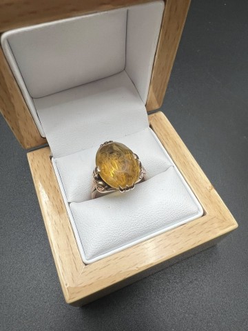 Złoty pierścionek  Pr&oacute;ba 585  Waga: 8.73 g