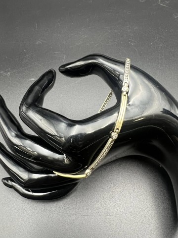 Złota bransoletka  Pr&oacute;ba 585  Waga: 7.40 g