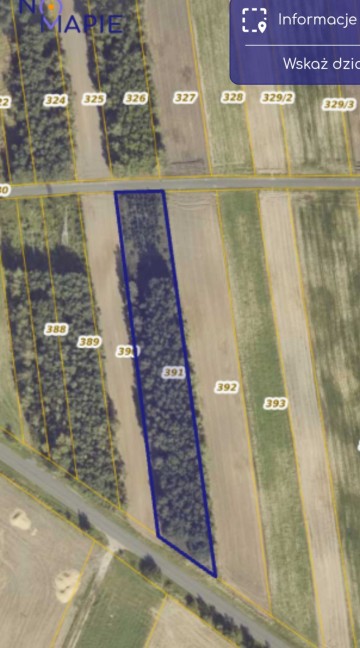 Sprzedam działkę leśna