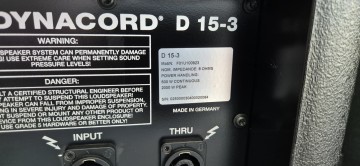 Dynacord D15.3 kolumny pasywne