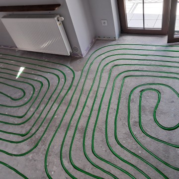 Frezowanie w betonie pod ogrzewanie podłogowe