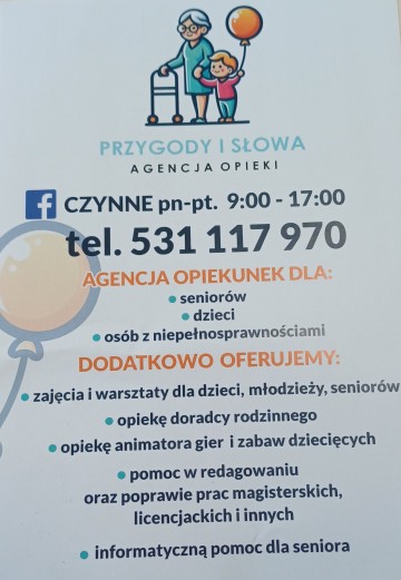 Agencja opieki Przygody i Słowa